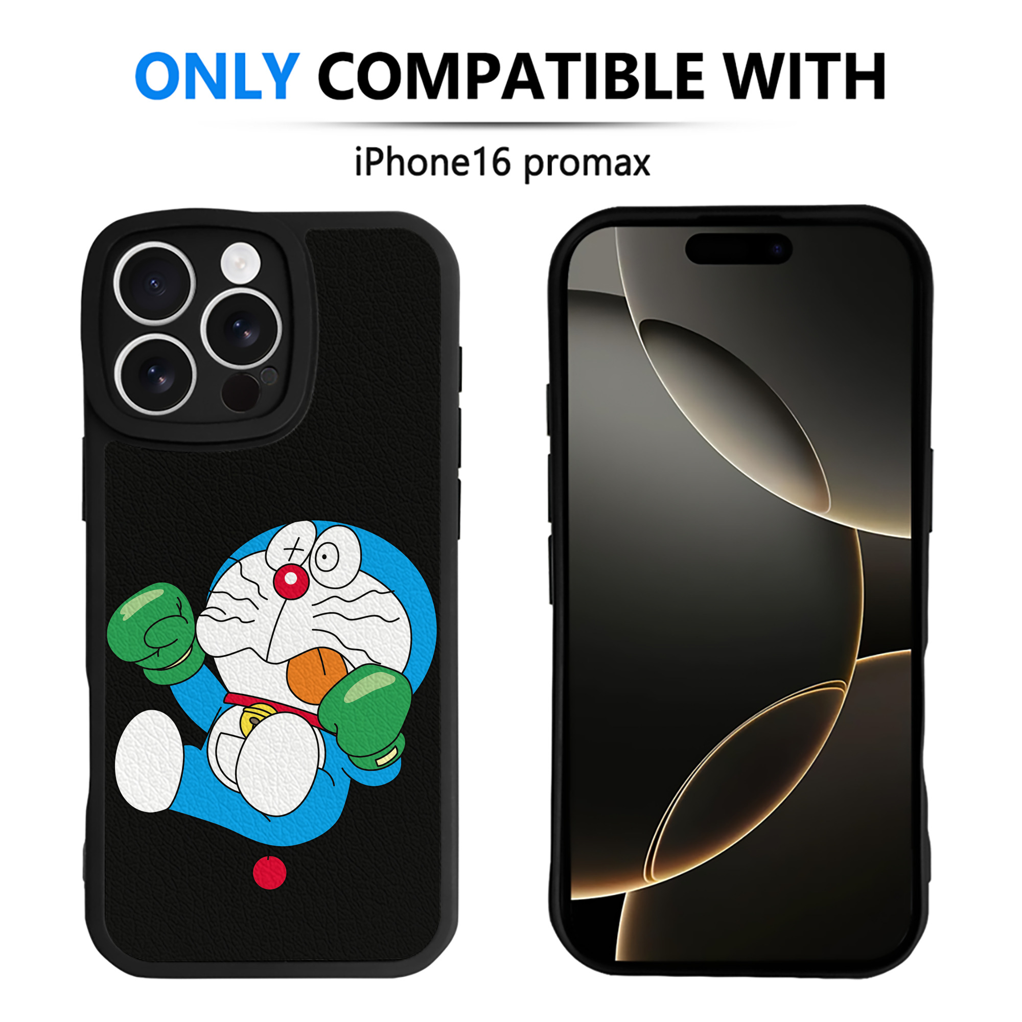 （画像用） ドラえもん Doraemon 【iPhone 16シリーズ対応】シリコンスマホケース（レザー調） 材質：シリコン